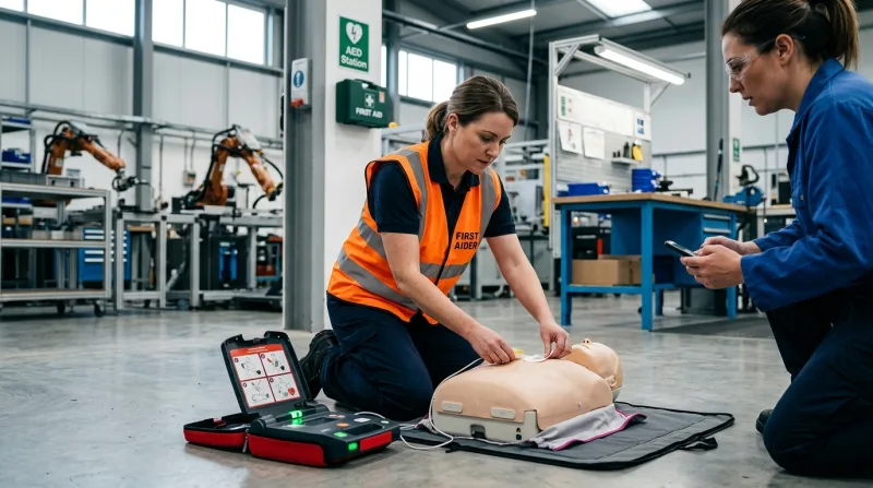Exercice pratique de mise en œuvre d'un DAE à Olemps Exercice pratique de mise en œuvre d'un DAE à Olemps