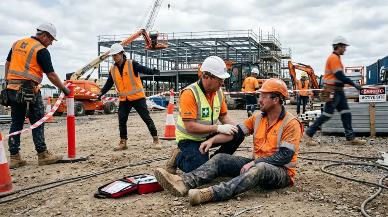 Simulation d'intervention d'urgence par un secouriste recyclé à Poisy Simulation d'intervention d'urgence par un secouriste recyclé à Poisy